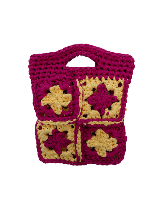 Blossom handbag | Fuchsia & Soft Orange