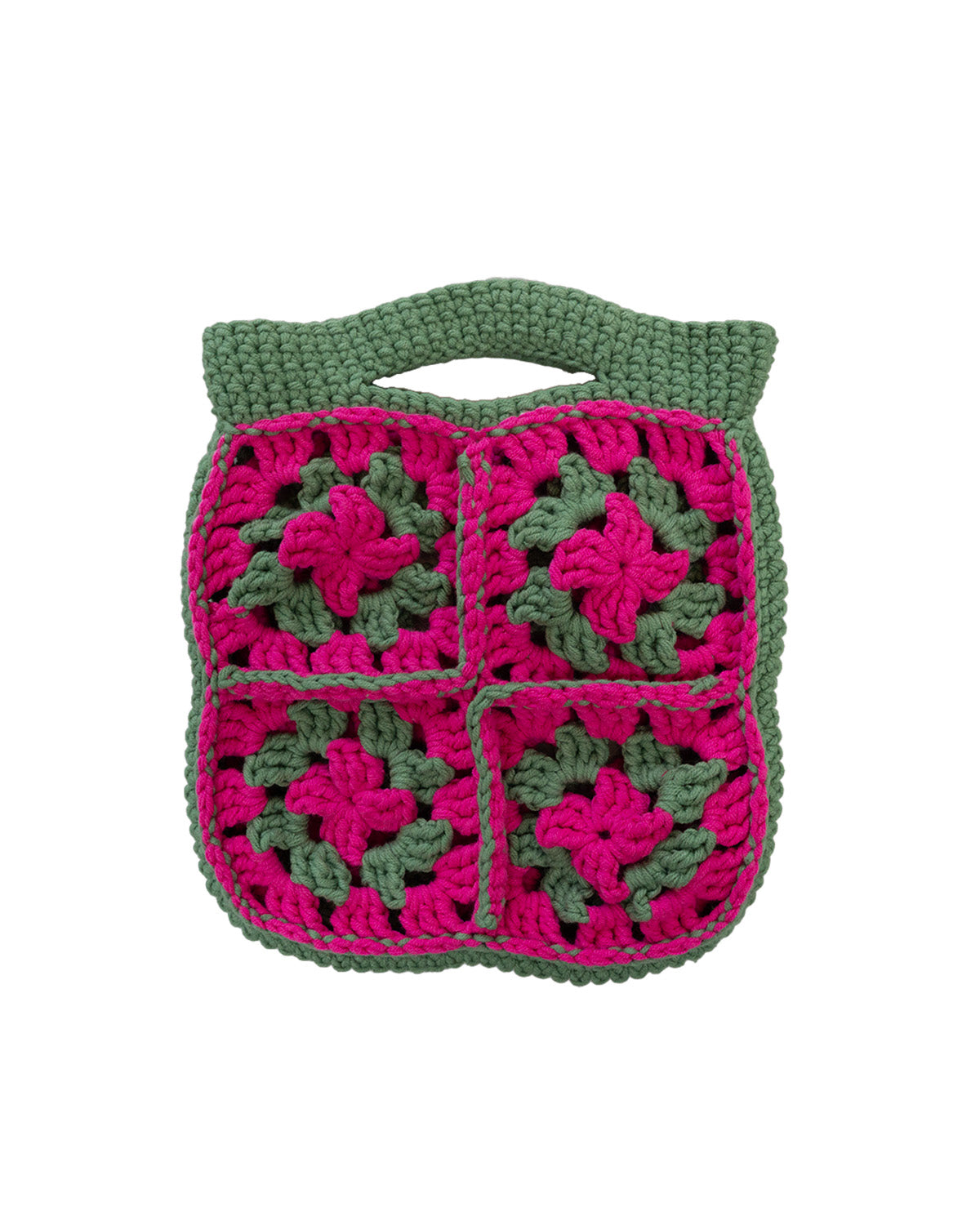 Blossom handbag | Magenta & Olive