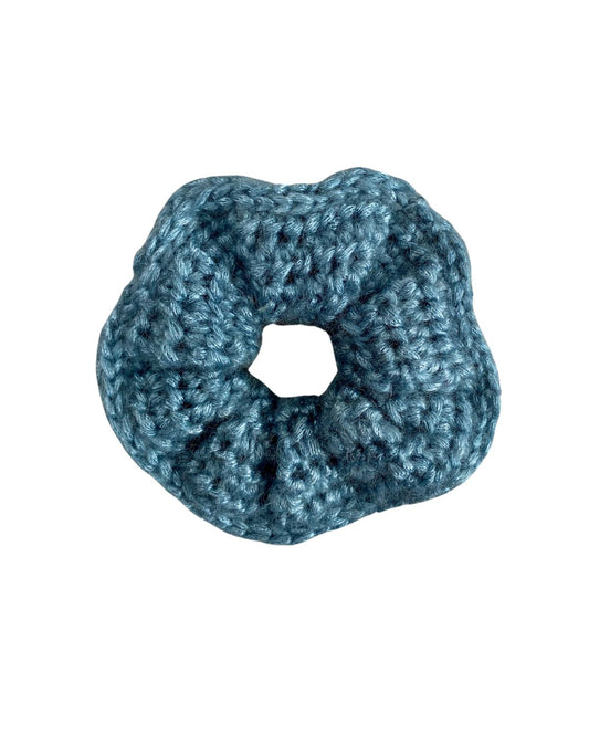 Chunky knod scrunchie | Blue Shimmer