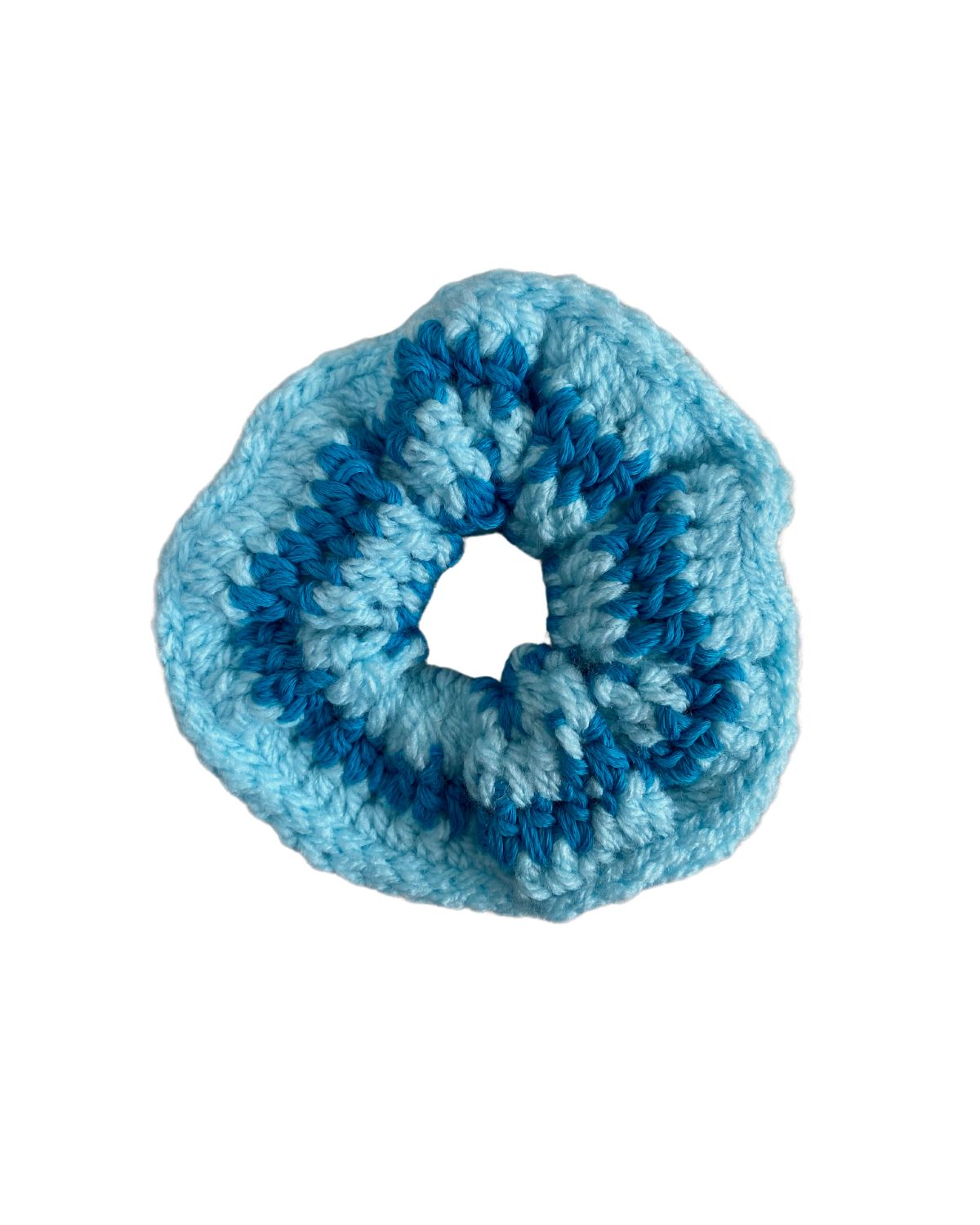 Chunky knod scrunchie | Blue