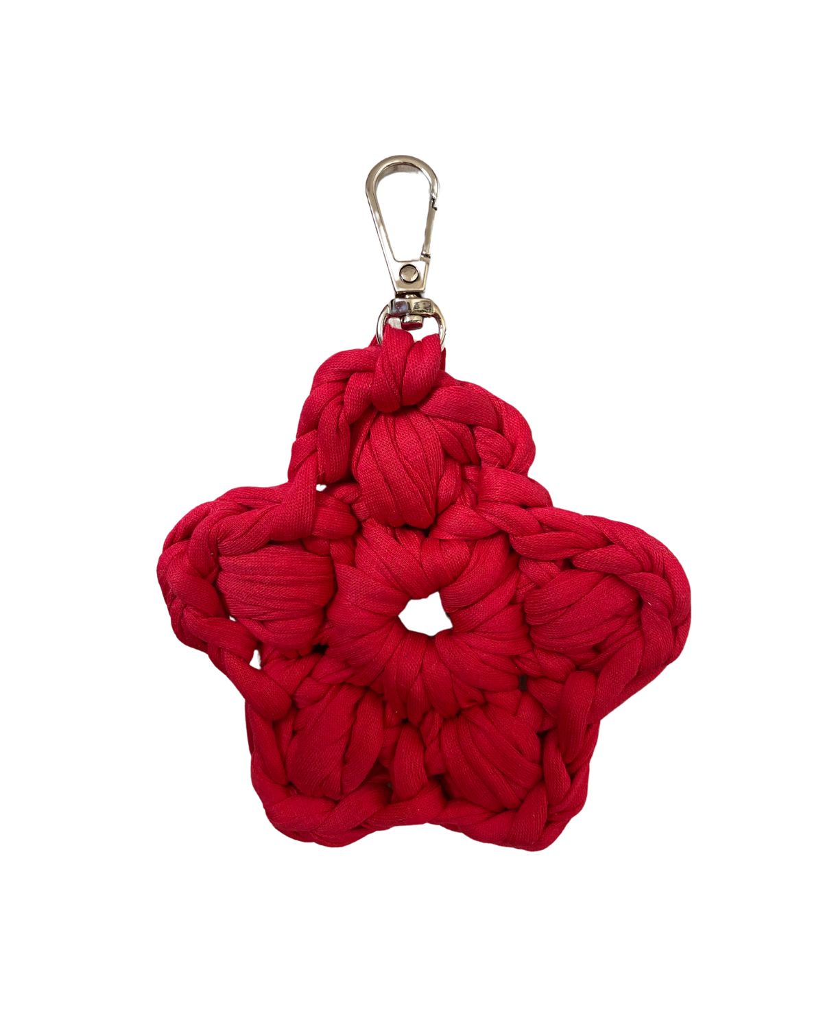 Flower bag charm maxi | Red