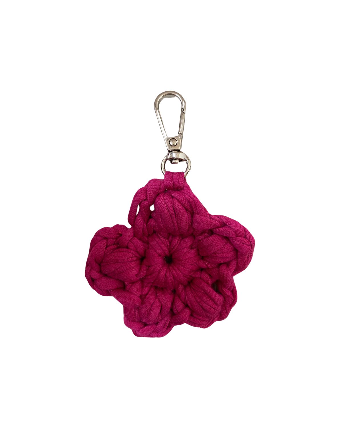 Flower bag charm midi | Fuchsia