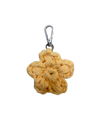 Flower bag charm midi | Soft Orange