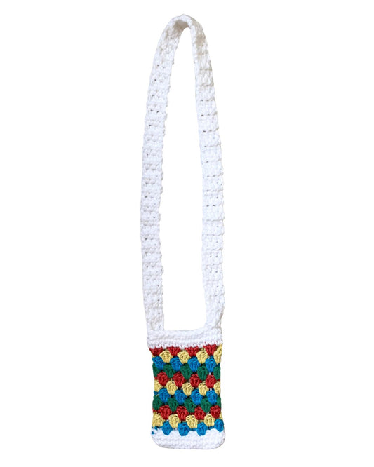 Milly phone bag | White & multicolor