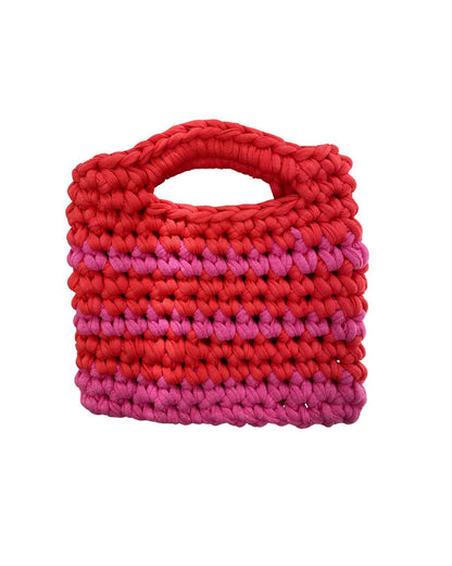 Muse handbag | Coral & Pink