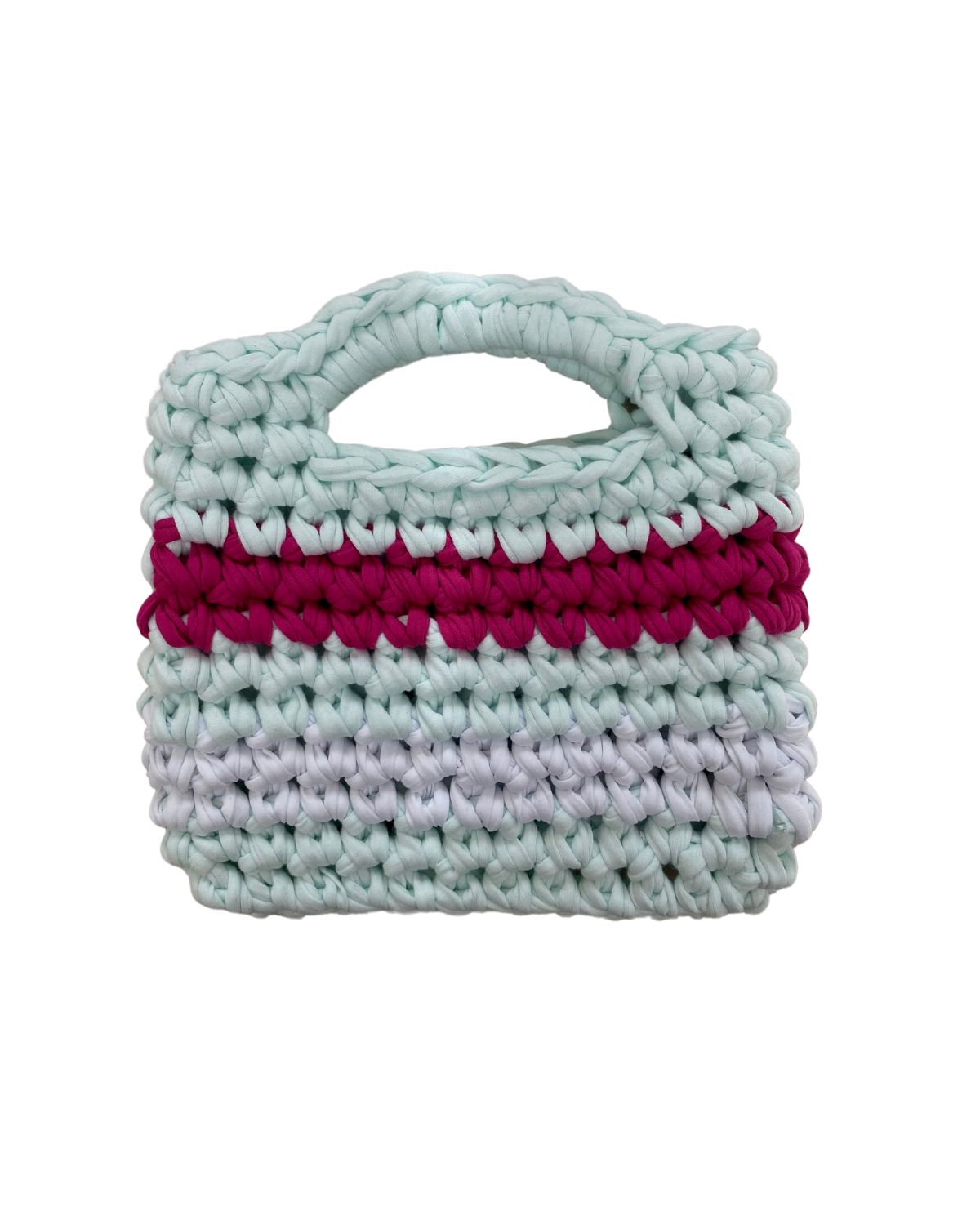 Muse handbag | Minty Blue & Fuchsia