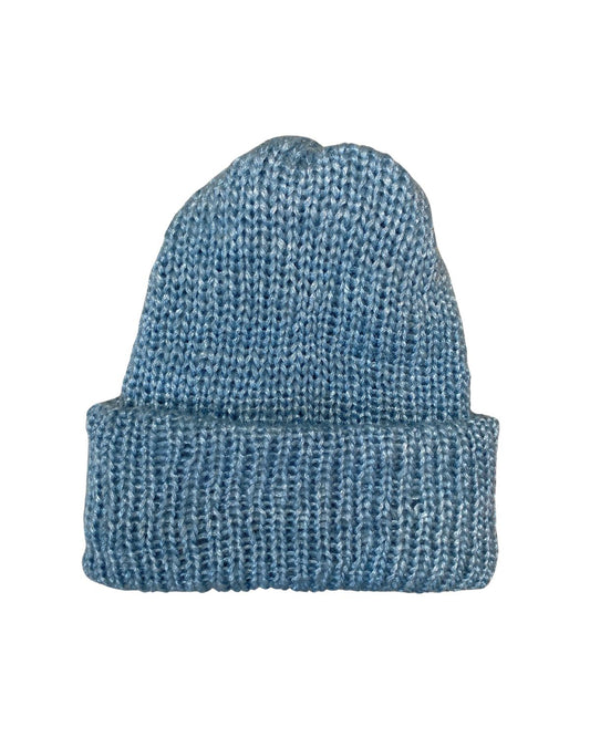 Knitted beanie | Blue Shimmer